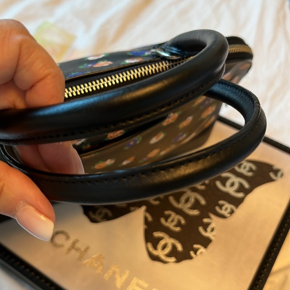 Coach Black Floral Crossbody Satchel - Picture 6 of 11